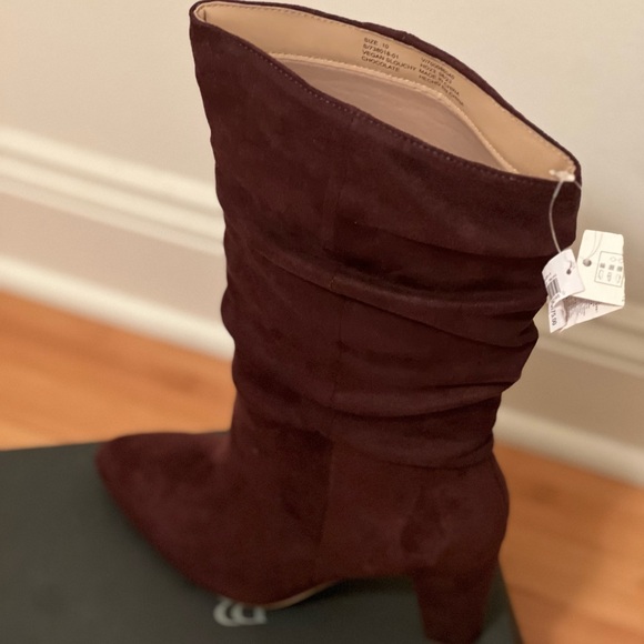 Banana Republic Vegan Suede Slouchy Boot - Chocolate - Picture 2 of 8